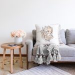 - Sonil-K9386-Gorsel-1 - Realhomes  Özel Tasarım Kadın Silüetli Dijital Baskılı Modern Raşel Kadife Yastık Kırlent Kılıfı Realhomes