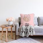 - Sonil-K9388-1-Gorsel-1 - Realhomes Özel Tasarım 8 Mart Kadın Silüetli Dijital Baskılı Modern Raşel Kadife Yastık Kırlent Kılıfı Realhomes