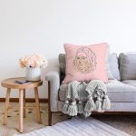 Özel Tasarım Kadın Silüetli Dijital Baskılı Modern Raşel Kadife Yastık Kırlent Kılıfı Realhomes