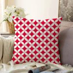 - Sonil-K9397-Gorsel - Realhomes  Kırmızı Geometrik Çizimli Dijital Baskılı Modern Raşel Kadife Yastık Kırlent Kılıfı Realhomes