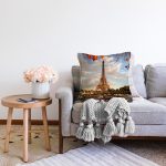 - Sonil-K96-Gorsel-1 - Realhomes Eyfel Kulesi Sonbahar Temalı Dijital Baskılı Dekoratif Raşel Kadife Yastık Kırlent Kılıfı Realhomes