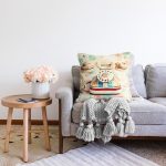 Telefon Resimli Dijital Baskılı Dekoratif Raşel Kadife Yastık Kırlent Kılıfı Realhomes