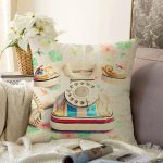 Telefon Resimli Dijital Baskılı Dekoratif Raşel Kadife Yastık Kırlent Kılıfı Realhomes