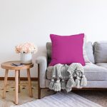 Realhomes Mor Renkli Dijital Baskılı Raşel Kadife Yastık Kırlent Kılıfı Realhomes