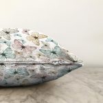 Etnik Desenli Çiçek Motifli Dijital Baskılı Dekoratif Raşel Kadife Yastık Kırlent Kılıfı Realhomes