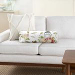 Çiçek Çizimli Dijital Baskılı Dekoratif İç Dolgulu - Fermuarlı Süet Silindir Rulo Yastık Kırlent Realhomes