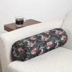 - RealHomes Özel Tasarımlı Dijital Baskılı İç Dolgulu Fermuarlı Silindir Yastık - Realhomes  Siyah Zemin Çapa Motifli Dijital Baskılı Modern İç Dolgulu Fermuarlı Çok Amaçlı Silindir Yastık Kırlent Realhomes