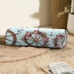 - RealHomes Özel Tasarımlı Dijital Baskılı İç Dolgulu Fermuarlı Silindir Yastık - Realhomes Mint Yeşili Zeminli Dümen Tasarımlı Dijital Baskılı Dekoratif İç Dolgulu Yumuşak Silindir Form Yastık Kırlent Realhomes