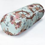 - RealHomes Özel Tasarımlı Dijital Baskılı İç Dolgulu Fermuarlı Silindir Yastık - Realhomes Mint Yeşili Zeminli Dümen Tasarımlı Dijital Baskılı Dekoratif İç Dolgulu Yumuşak Silindir Form Yastık Kırlent Realhomes