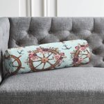 - RealHomes Özel Tasarımlı Dijital Baskılı İç Dolgulu Fermuarlı Silindir Yastık - Realhomes Mint Yeşili Zeminli Dümen Tasarımlı Dijital Baskılı Dekoratif İç Dolgulu Yumuşak Silindir Form Yastık Kırlent Realhomes