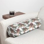 Özel Tasarım Kozalak Tasarımlı Dijital Baskılı Dekoratif İç Dolgulu Fermuarlı Çok Amaçlı Silindir Yastık Kırlent Realhomes