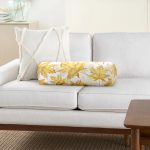 Gold Yaprak Motifli Dijital Baskılı Modern İç Dolgulu Fermuarlı Çok Amaçlı Silindir Yastık Kırlent Realhomes