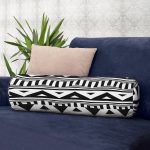 İskandinav Desenli Etnik Tasarımlı Dijital Baskılı Modern İç Dolgulu Fermuarlı Çok Amaçlı Silindir Yastık Kırlent Realhomes