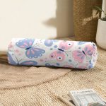 - RealHomes Özel Tasarımlı Dijital Baskılı İç Dolgulu Fermuarlı Silindir Yastık - Realhomes Renkli Kelebek Motifli Dijital Baskılı Modern İç Dolgulu - Fermuarlı Süet Silindir Daire Yastık Kırlent Realhomes