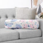 - RealHomes Özel Tasarımlı Dijital Baskılı İç Dolgulu Fermuarlı Silindir Yastık - Realhomes Renkli Kelebek Motifli Dijital Baskılı Modern İç Dolgulu - Fermuarlı Süet Silindir Daire Yastık Kırlent Realhomes