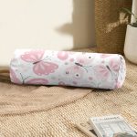 Renkli Kelebek Motifli Dijital Baskılı Modern İç Dolgulu Yumuşak Silindir Form Yastık Kırlent Realhomes