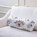 - RealHomes Özel Tasarımlı Dijital Baskılı İç Dolgulu Fermuarlı Silindir Yastık - Realhomes Mistik Göz Motifli Dijital Baskılı Modern İç Dolgulu Fermuarlı Çok Amaçlı Silindir Yastık Kırlent Realhomes