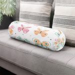 - RealHomes Özel Tasarımlı Dijital Baskılı İç Dolgulu Fermuarlı Silindir Yastık - Realhomes Renkli Kelebek Tasarımlı Dijital Baskılı Modern İç Dolgulu - Fermuarlı Süet Berjer Silindir Yastık Kırlent Realhomes