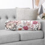 - RealHomes Özel Tasarımlı Dijital Baskılı İç Dolgulu Fermuarlı Silindir Yastık - Realhomes  Papatya & Gül Tasarımlı Dijital Baskılı Dekoratif İç Dolgulu - Fermuarlı Süet Silindir Daire Yastık Kırlent Realhomes