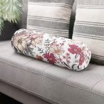 - RealHomes Özel Tasarımlı Dijital Baskılı İç Dolgulu Fermuarlı Silindir Yastık - Realhomes  Papatya & Gül Tasarımlı Dijital Baskılı Dekoratif İç Dolgulu - Fermuarlı Süet Silindir Daire Yastık Kırlent Realhomes