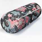 - RealHomes Özel Tasarımlı Dijital Baskılı İç Dolgulu Fermuarlı Silindir Yastık - Realhomes Özel Tasarım Çiçek Yaprakları Dijital Baskılı Modern İç Dolgulu Süet Silindir Yastık Kırlent - Bel Yastığı Realhomes