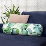 - RealHomes Özel Tasarımlı Dijital Baskılı İç Dolgulu Fermuarlı Silindir Yastık - Realhomes Kaktüs Özel Tasarımlı Dijital Baskılı Dekoratif İç Dolgulu - Fermuarlı Süet Silindir Yuvarlak Yastık Kırlent Realhomes