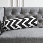 - RealHomes Özel Tasarımlı Dijital Baskılı İç Dolgulu Fermuarlı Silindir Yastık - Realhomes Siyah Beyaz Geometrik Desenli İç Dolgulu Süet Silindir Yastık Kırlent - Bel Yastığı Realhomes