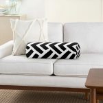 - RealHomes Özel Tasarımlı Dijital Baskılı İç Dolgulu Fermuarlı Silindir Yastık - Realhomes Siyah Beyaz Geometrik Desenli İç Dolgulu Süet Silindir Yastık Kırlent - Bel Yastığı Realhomes