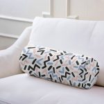 - RealHomes Özel Tasarımlı Dijital Baskılı İç Dolgulu Fermuarlı Silindir Yastık - Realhomes  Modern Renkli Şekiller İç Dolgulu - Fermuarlı Süet Silindir Daire Yastık Kırlent Realhomes