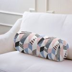 - RealHomes Özel Tasarımlı Dijital Baskılı İç Dolgulu Fermuarlı Silindir Yastık - Realhomes Modern Geometrik Desenli Dijital Baskılı İç Dolgulu - Fermuarlı Süet Silindir Yuvarlak Yastık Kırlent Realhomes