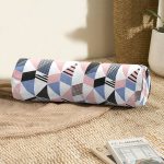 - RealHomes Özel Tasarımlı Dijital Baskılı İç Dolgulu Fermuarlı Silindir Yastık - Realhomes Modern Geometrik Desenli Dijital Baskılı İç Dolgulu - Fermuarlı Süet Silindir Yuvarlak Yastık Kırlent Realhomes