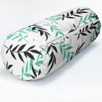 - RealHomes Özel Tasarımlı Dijital Baskılı İç Dolgulu Fermuarlı Silindir Yastık - Realhomes Yeşil Siyah Yaprak Desenli Dijital Baskılı Modern İç Dolgulu - Fermuarlı Süet Silindir Yuvarlak Yastık Kırlent Realhomes