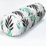 - RealHomes Özel Tasarımlı Dijital Baskılı İç Dolgulu Fermuarlı Silindir Yastık - Realhomes Renkli Yaprak Motifli Dijital Baskılı Modern İç Dolgulu - Fermuarlı Süet Silindir Rulo Yastık Kırlent Realhomes