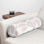 Çöl Bitkisi Desenli Dijital Baskılı İç Dolgulu Yumuşak Silindir Form Yastık Kırlent Realhomes