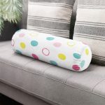 - RealHomes Özel Tasarımlı Dijital Baskılı İç Dolgulu Fermuarlı Silindir Yastık - Realhomes  Renkli Puantiyeli Dijital Baskılı Dekoratif İç Dolgulu Yumuşak Silindir Form Yastık Kırlent Realhomes