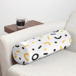 - RealHomes Özel Tasarımlı Dijital Baskılı İç Dolgulu Fermuarlı Silindir Yastık - Realhomes Geometrik Motifli Dijital Baskılı Dekoratif İç Dolgulu - Fermuarlı Süet Silindir Daire Yastık Kırlent Realhomes