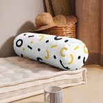 - RealHomes Özel Tasarımlı Dijital Baskılı İç Dolgulu Fermuarlı Silindir Yastık - Realhomes Geometrik Motifli Dijital Baskılı Dekoratif İç Dolgulu - Fermuarlı Süet Silindir Daire Yastık Kırlent Realhomes