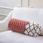 - RealHomes Özel Tasarımlı Dijital Baskılı İç Dolgulu Fermuarlı Silindir Yastık - Realhomes Modern Geometrik Desenli Dijital Baskılı İç Dolgulu - Fermuarlı Süet Silindir Daire Yastık Kırlent Realhomes