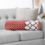 - RealHomes Özel Tasarımlı Dijital Baskılı İç Dolgulu Fermuarlı Silindir Yastık - Realhomes Modern Geometrik Desenli Dijital Baskılı İç Dolgulu - Fermuarlı Süet Silindir Daire Yastık Kırlent Realhomes