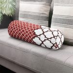 - RealHomes Özel Tasarımlı Dijital Baskılı İç Dolgulu Fermuarlı Silindir Yastık - Realhomes Modern Geometrik Desenli Dijital Baskılı İç Dolgulu - Fermuarlı Süet Silindir Daire Yastık Kırlent Realhomes