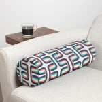 - RealHomes Özel Tasarımlı Dijital Baskılı İç Dolgulu Fermuarlı Silindir Yastık - Realhomes Renkli Geometrik Motifli Dijital Baskılı Dekoratif İç Dolgulu - Fermuarlı Süet Silindir Rulo Yastık Kırlent Realhomes