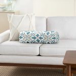 Çiçek Desenli Özel Tasarım Dijital Baskılı Modern İç Dolgulu - Fermuarlı Süet Silindir Daire Yastık Kırlent Realhomes