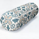 Çiçek Desenli Özel Tasarım Dijital Baskılı Modern İç Dolgulu - Fermuarlı Süet Silindir Daire Yastık Kırlent Realhomes