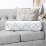 - RealHomes Özel Tasarımlı Dijital Baskılı İç Dolgulu Fermuarlı Silindir Yastık - Realhomes Modern Ogea Temalı Dijital Baskılı Dekoratif İç Dolgulu Süet Silindir Yastık Kırlent - Bel Yastığı Realhomes