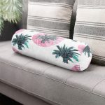 - RealHomes Özel Tasarımlı Dijital Baskılı İç Dolgulu Fermuarlı Silindir Yastık - Realhomes Realhomes Puanlı Palmiye Desenli Modern İç Dolgulu Fermuarlı Çok Amaçlı Silindir Yastık Kırlent Realhomes