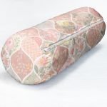 - RealHomes Özel Tasarımlı Dijital Baskılı İç Dolgulu Fermuarlı Silindir Yastık - Realhomes Ogea Çiçek Desenli Modern İç Dolgulu Süet Silindir Yastık Kırlent - Bel Yastığı Realhomes