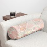 - RealHomes Özel Tasarımlı Dijital Baskılı İç Dolgulu Fermuarlı Silindir Yastık - Realhomes Ogea Çiçek Desenli Modern İç Dolgulu Süet Silindir Yastık Kırlent - Bel Yastığı Realhomes