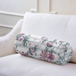 - RealHomes Özel Tasarımlı Dijital Baskılı İç Dolgulu Fermuarlı Silindir Yastık - Realhomes  Çizgili Çiçek Desenli Dijital Baskılı Dekoratif İç Dolgulu - Fermuarlı Süet Berjer Silindir Yastık Kırlent Realhomes