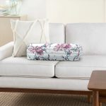 - RealHomes Özel Tasarımlı Dijital Baskılı İç Dolgulu Fermuarlı Silindir Yastık - Realhomes  Çizgili Çiçek Desenli Dijital Baskılı Dekoratif İç Dolgulu - Fermuarlı Süet Berjer Silindir Yastık Kırlent Realhomes