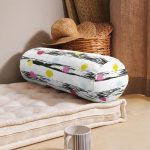 - RealHomes Özel Tasarımlı Dijital Baskılı İç Dolgulu Fermuarlı Silindir Yastık - Realhomes Realhomes Yatay Temalı Gökkuşağı Puanlı Modern İç Dolgulu - Fermuarlı Süet Silindir Yuvarlak Yastık Kırlent Realhomes